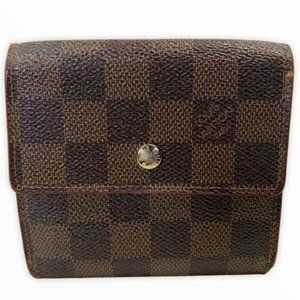 Authentic Louis Vuitton Wallet Damier Azur Leather LV Vintage